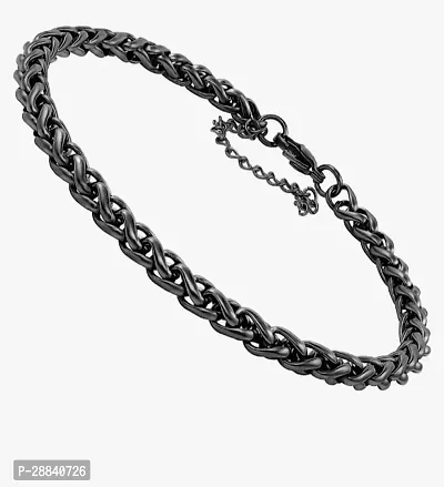 Stylish Black Alloy Bracelets For Men-thumb0