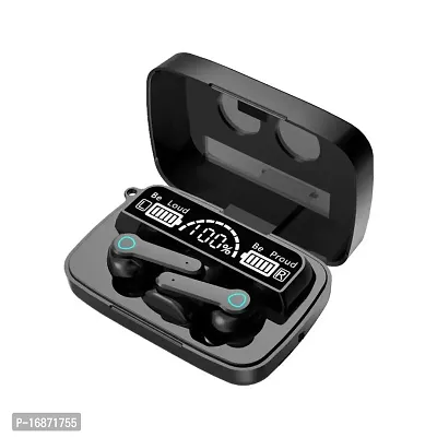 HLSTRIKES  New Edition TWS M19 Gaming Earbuds Bluetooth 5.0 Wireless LED Digital Display N8 Bluetooth Headset  (Black, In the Ear)-thumb0