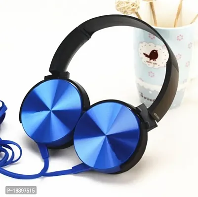 HLSTRIKES EXTRA Extra bass Headphones Over The Ear Headset with Deep bass Wired Headset  (Multi color , In the Ear)-thumb0