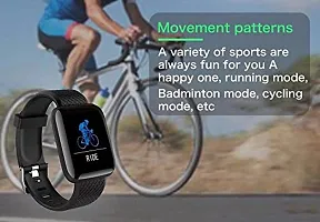 HLSTRIKES ID116 SMART band with  20 + sports mode (free size, Black )-thumb2