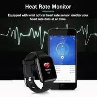HLSTRIKES ID116 smart band with heart rate monitor and SPORTS MODE (FREE SIZE, BLACK)-thumb4