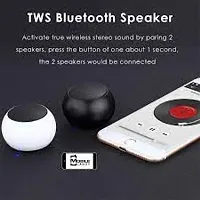 HLSTRIKES Mini Boost Wireless Portable Bluetooth Speaker Built-in Mic High Bass Selfie Remote Control Button 2 W Bluetooth Speaker (Black, Stereo Channel)-thumb1