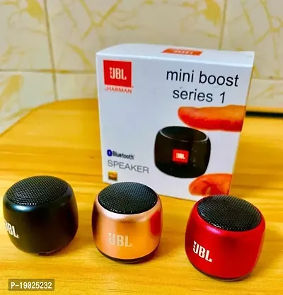 HLSTRIKES Mini Boost 4 Bluetooth Speaker | Call + Music | Splash Proof | Stereo Sound | Fix in Pocket {Assorted Color}-thumb0