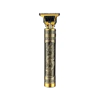 Professional T9 Rechargeable Cordless Electric Blade Beard Trimmer Hair Cut Fully Waterproof Trimmer 90 min Runtime 4 Length Settings  (Gold)-thumb4