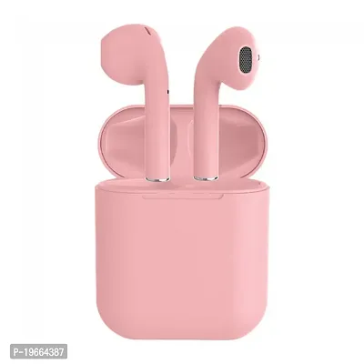HLSTRIKES I 12 PINK INPODS True Wireless (TWS) Earbuds 10mm Drivers with Big Bass, Bluetooth 5.3, 30H Playtime, IPX5-Water Resistant, AI Clear Calls with 2 Mics-thumb0