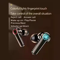 HLSTRIKES Earbuds M19 PRO with Power Bank Upto 48 Hours Playback Bluetooth Headset (Black, True Wireless)-thumb1