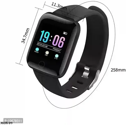 HLSTRIKES ID-116 Smartwatch for Men's Women Boys Girls, Bluetooth Smart Fitness Band Watch with Heart Rate Activity Tracker Step  Sports Activity Tracker Smart Watch-thumb3