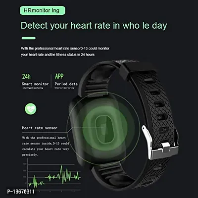 HLSTRIKES ID-116 Smartwatch for Men's Women Boys Girls, Bluetooth Smart Fitness Band Watch with Heart Rate Activity Tracker Step  Sports Activity Tracker Smart Watch-thumb4