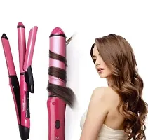 2 in 1 Hair Straightener and Curler with Ceramic Coated Plate, Hair Straightener and Curler for Women (HAIR STRAIGHTENER)-thumb3