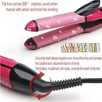 2 in 1 Hair Straightener and Curler with Ceramic Coated Plate, Hair Straightener and Curler for Women (HAIR STRAIGHTENER)-thumb2