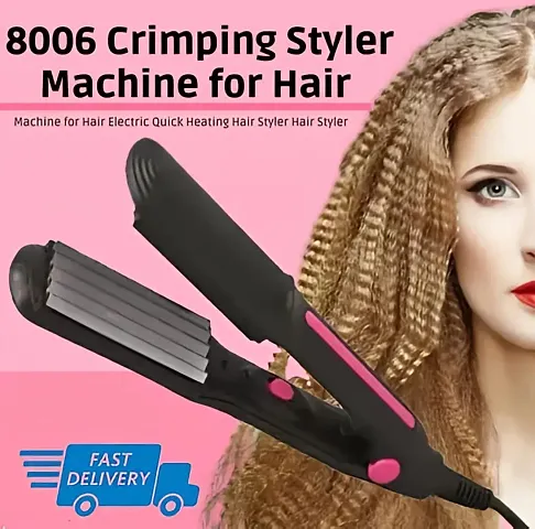 Hair Crimper Electric Hair Styler Hair Crimper Classic Hair Crimper SX-8006 Hair Styler Straightener Hair Styler (Multi-Color)