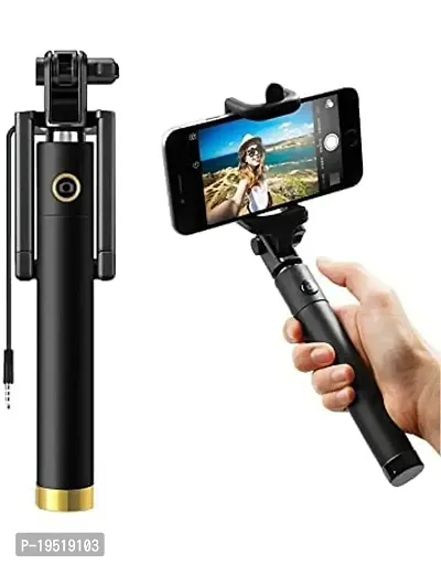 Mini Pocket Sized Selfie Stick Monopod with Aux Cable for All Android Smartphones-thumb0