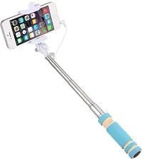 Mini Pocket Sized Selfie Stick Monopod with Aux Cable for All Android Smartphones-thumb1