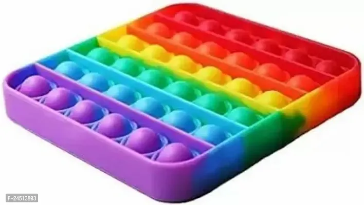Rainbow Style Pop It Toy Educational Soft Toys Pack Of 2 (Random)