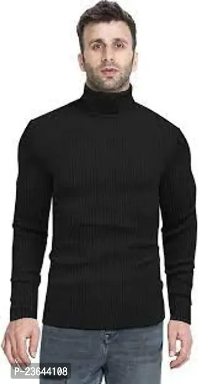 Cotton Turltle Neck Sweater for Men, Winter wear, high Neck Sweater-thumb0