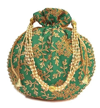 DIGILOOP HER STORE MORE Rajasthani Potli Bag | Stylish Potli Bags For Women | Ethnic Handbags With Embroidery Work For Party, Wedding