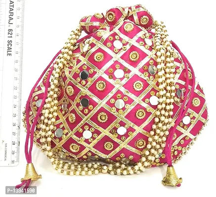 Rani Mirror Potli bags for Women handbags Wedding Festive ethnic-thumb2