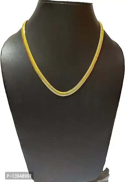 Golden color men's fashion chain in spiral design golden polish color fashion stylish Men's Chain-thumb3