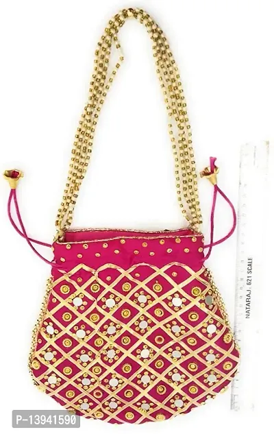 Rani Mirror Potli bags for Women handbags Wedding Festive ethnic-thumb3