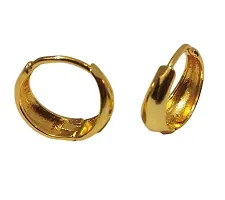 Pure Stainless Steel Men's Jewellery For Valentine Golden Bali Mens Billing Earing/Ear rings For Men/Gents/Boys/Boyfriend Golden Gifting Earring-thumb1