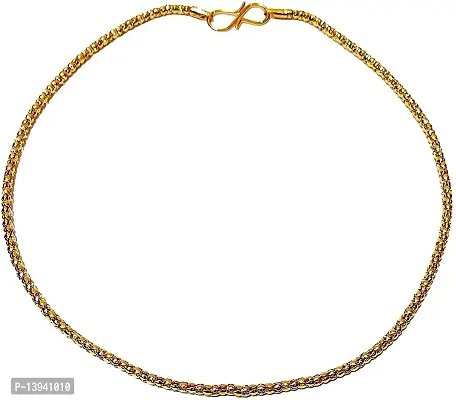 Golden color men's fashion chain in Ball design golden polish color fashion stylish Men's Chain