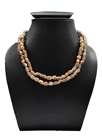 Tulsi Wood Meditation Mala For Poojan Jaap108 Crystal Mala Necklace-thumb1