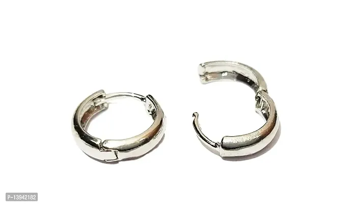 Fashion Jewellery Stainless Steel Silver Clips on Earings/Earrings for Men/Boys/Boyfriend Gifting Jewellery-thumb0
