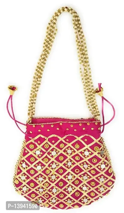 Rani Mirror Potli bags for Women handbags Wedding Festive ethnic-thumb4