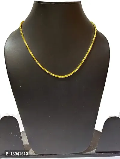 Golden color men's fashion chain in Ball design golden polish color fashion stylish Men's Chain-thumb2