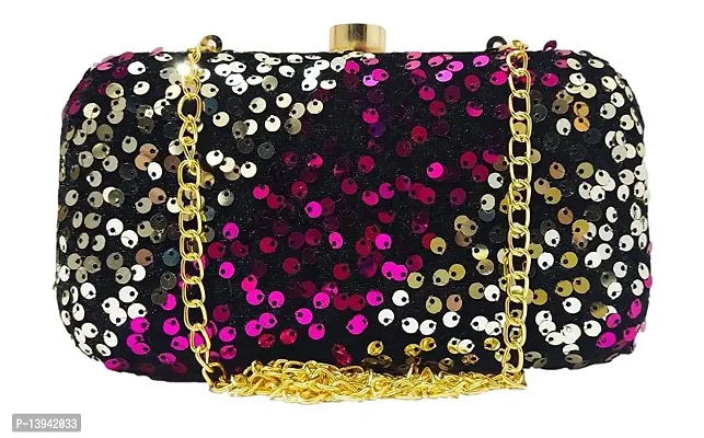 Sequin Evening Bag-Sparking, Metal Handle, Exquisite, Chic – Luxy Moon