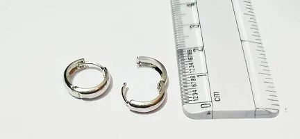 Fashion Jewellery Stainless Steel Silver Clips on Earings/Earrings for Men/Boys/Boyfriend Gifting Jewellery-thumb1