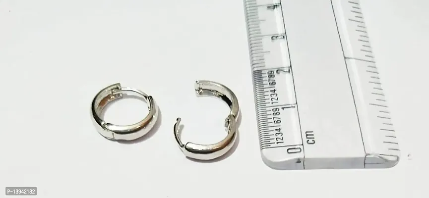 Fashion Jewellery Stainless Steel Silver Clips on Earings/Earrings for Men/Boys/Boyfriend Gifting Jewellery-thumb2