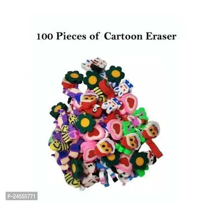 Premium Quality Bunch Of Small Tiny Erasers 100 Pcs-thumb0