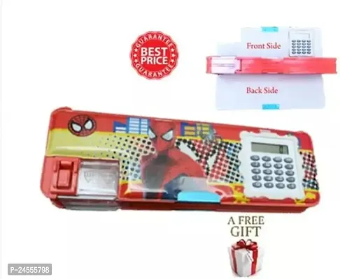 Premium Quality New Unicorn Spider Man Geometry Box With Inbuilt Calculator Pencil Sharpnerkids Boys And Girls