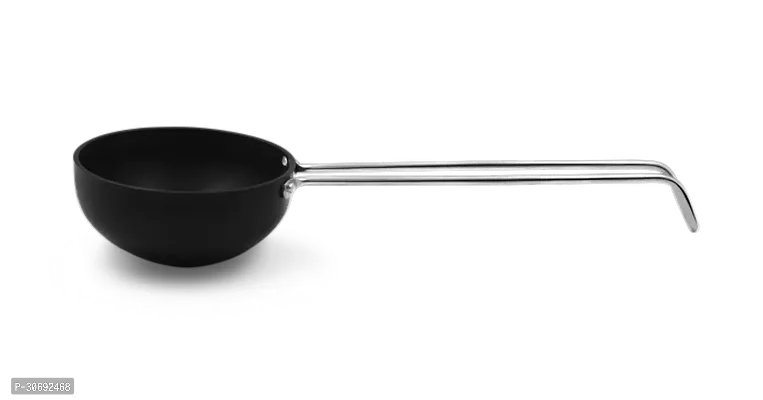 Black Steel Frying Pan With Long Handle-thumb0