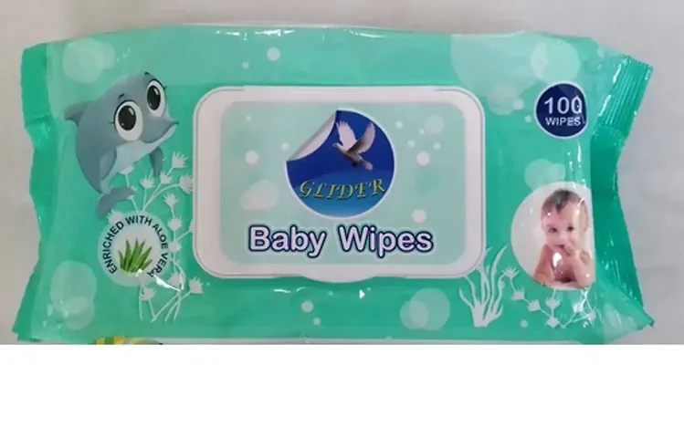 Little's Soft Cleansing Baby Wipes Lid, 100 WIPES