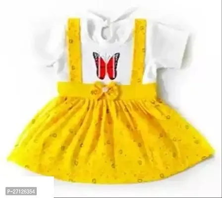 Fashionable Best Designer Baby Doll Baby Girl A-Line Knee Length Frock Dress Daily Casuals New Born Baby Birthday Gift Item PACK OF 1