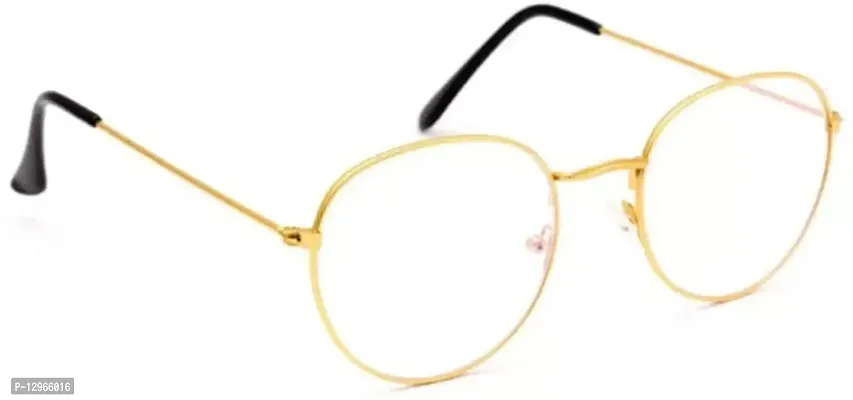 Fancy Unisex Sunglasses Gold Pento Frames.-thumb0
