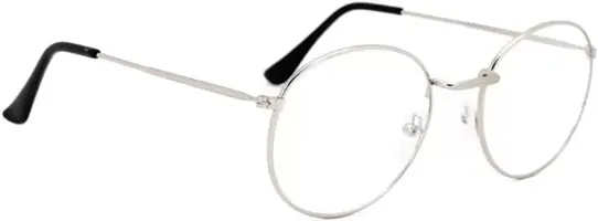 Fancy Unisex Sunglasses Silver Pento Frames.