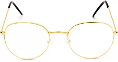 Fancy Unisex Sunglasses Gold Pento Frames.-thumb1