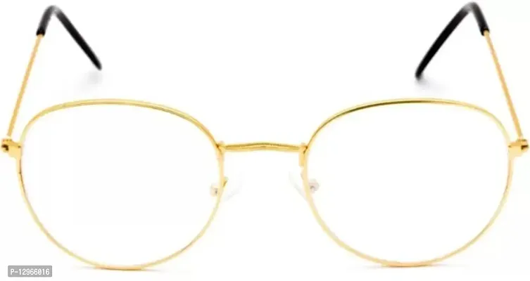 Fancy Unisex Sunglasses Gold Pento Frames.-thumb2