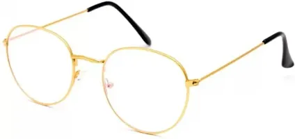 Fancy Unisex Sunglasses Gold Pento Frames.-thumb2