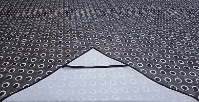 MVNK Group Waterproof Double Bedsheet Mattress Protector Cover for Baby (72x75, Black Polka Dots)-thumb1
