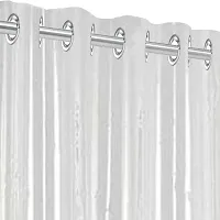 Stylish White PVC Shower Curtain-thumb1