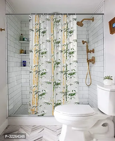 Stylish Green PVC Shower Curtain-thumb0