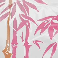 MVNK Group Waterproof Shower Curtain for Bathroom with 16 Hooks (Bamboo Pink), Set of 2-thumb1