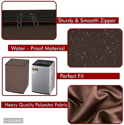 Design Brown PVC Washing Maching Cover-thumb4