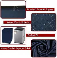 Design Navy Blue PVC Washing Maching Cover-thumb3