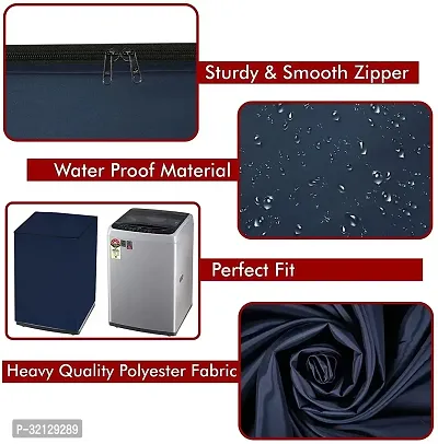 Design Navy Blue PVC Washing Maching Cover-thumb4