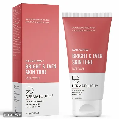 DERMATOUCH Dailyglow Bright  Even Skin Tone Face Wash - 150G